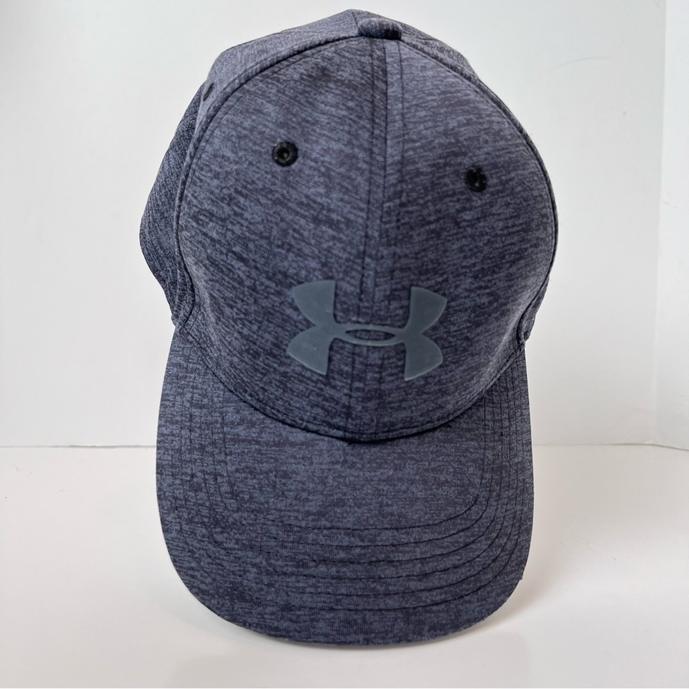 Under Armour Cap Fitted Youth Size S M Charcoal Gray Hat Logo Unisex Kids